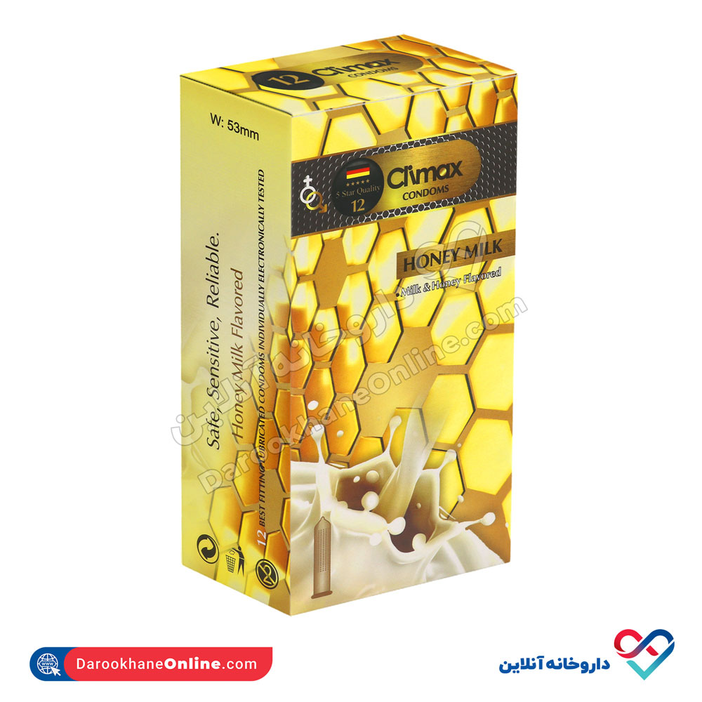 کاندوم مدل هانی میلک کلایمکس 12 عددی - Image 2